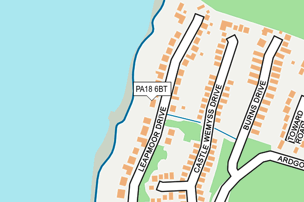 PA18 6BT map - OS OpenMap – Local (Ordnance Survey)