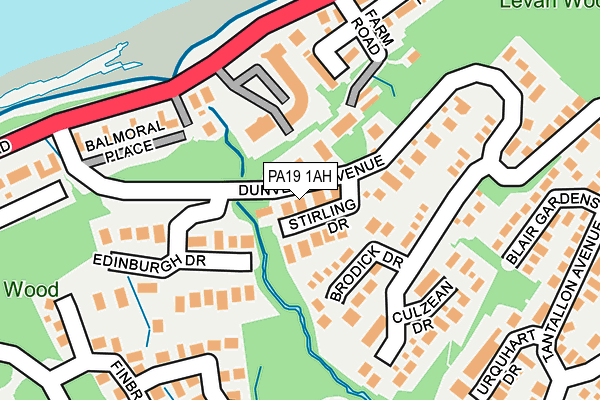 PA19 1AH map - OS OpenMap – Local (Ordnance Survey)