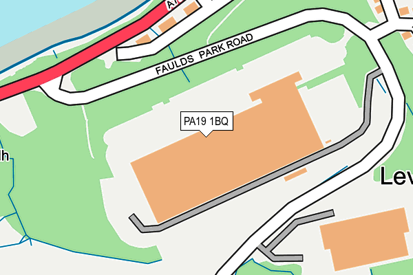 PA19 1BQ map - OS OpenMap – Local (Ordnance Survey)
