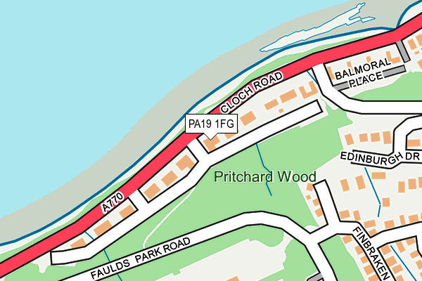 PA19 1FG map - OS OpenMap – Local (Ordnance Survey)