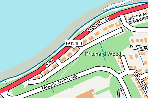 PA19 1FH map - OS OpenMap – Local (Ordnance Survey)