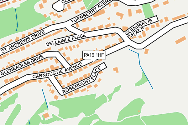 PA19 1HF map - OS OpenMap – Local (Ordnance Survey)