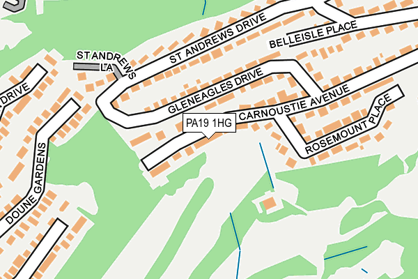 PA19 1HG map - OS OpenMap – Local (Ordnance Survey)