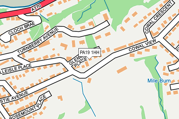 PA19 1HH map - OS OpenMap – Local (Ordnance Survey)