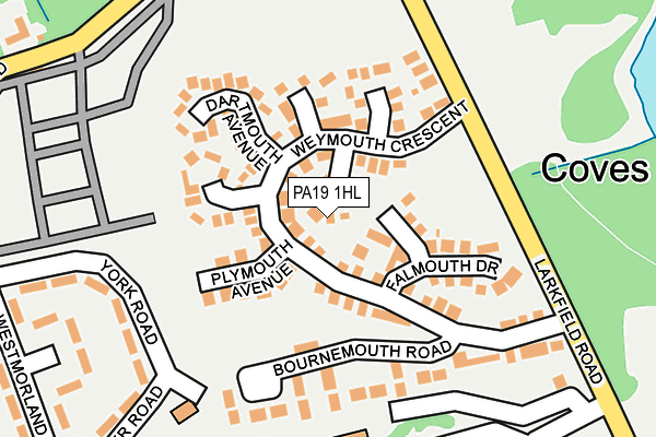 PA19 1HL map - OS OpenMap – Local (Ordnance Survey)