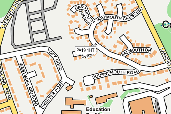 PA19 1HT map - OS OpenMap – Local (Ordnance Survey)