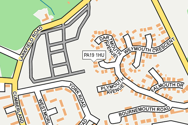 PA19 1HU map - OS OpenMap – Local (Ordnance Survey)