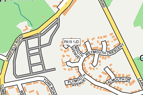 PA19 1JD map - OS OpenMap – Local (Ordnance Survey)