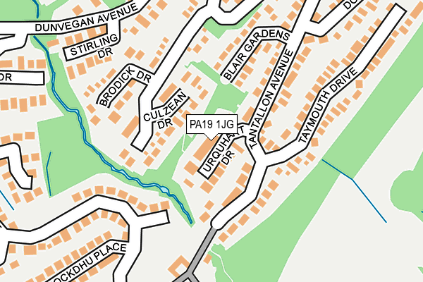 PA19 1JG map - OS OpenMap – Local (Ordnance Survey)