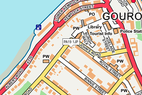 PA19 1JP map - OS OpenMap – Local (Ordnance Survey)