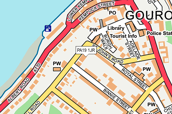 PA19 1JR map - OS OpenMap – Local (Ordnance Survey)