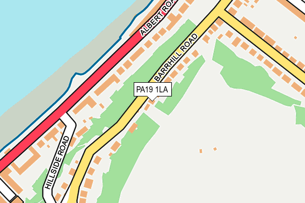 PA19 1LA map - OS OpenMap – Local (Ordnance Survey)