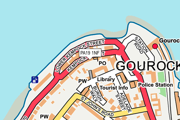 Map of STRAPS OF GOUROCK LTD. at local scale