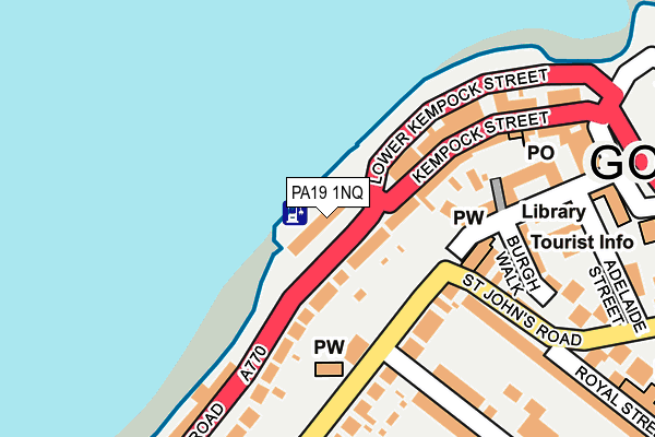 PA19 1NQ map - OS OpenMap – Local (Ordnance Survey)