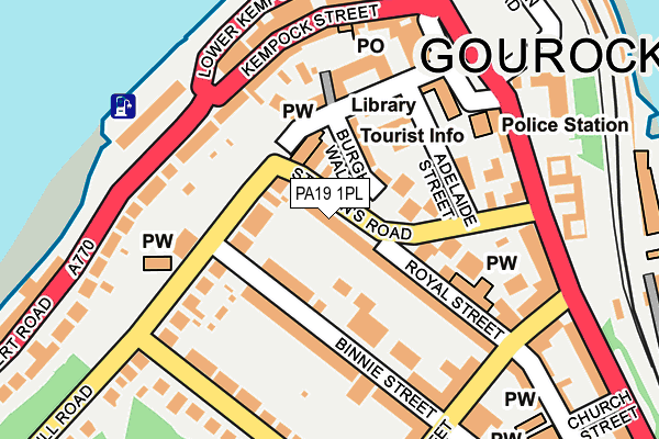PA19 1PL map - OS OpenMap – Local (Ordnance Survey)