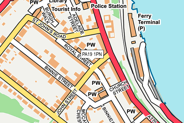 PA19 1PN map - OS OpenMap – Local (Ordnance Survey)