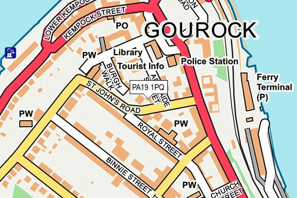 PA19 1PQ map - OS OpenMap – Local (Ordnance Survey)