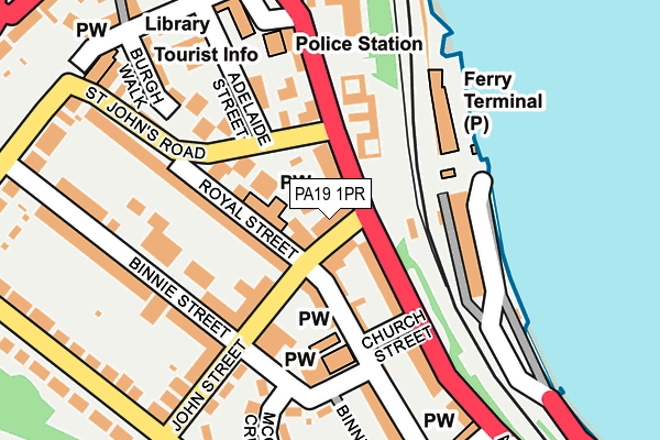 PA19 1PR map - OS OpenMap – Local (Ordnance Survey)