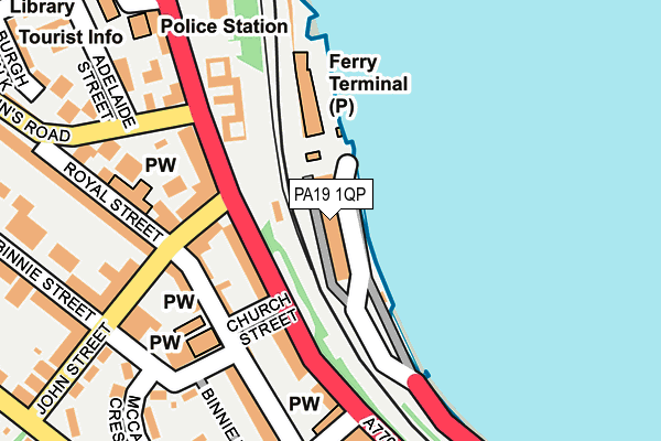 PA19 1QP map - OS OpenMap – Local (Ordnance Survey)