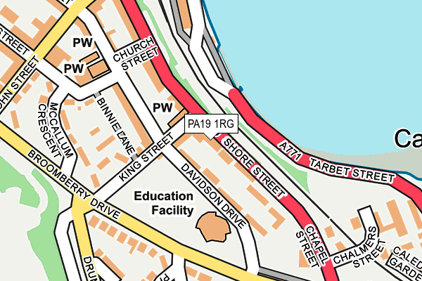 PA19 1RG map - OS OpenMap – Local (Ordnance Survey)