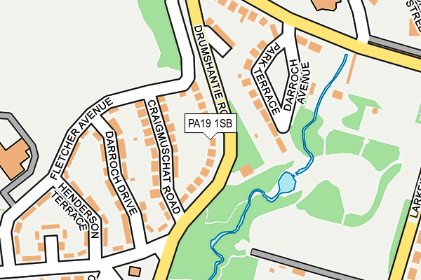PA19 1SB map - OS OpenMap – Local (Ordnance Survey)