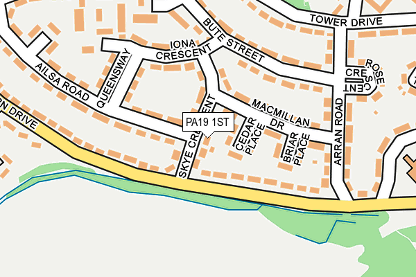 PA19 1ST map - OS OpenMap – Local (Ordnance Survey)