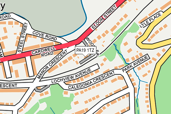 PA19 1TZ map - OS OpenMap – Local (Ordnance Survey)