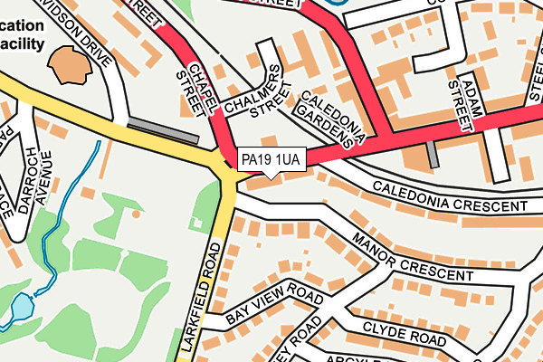 PA19 1UA map - OS OpenMap – Local (Ordnance Survey)