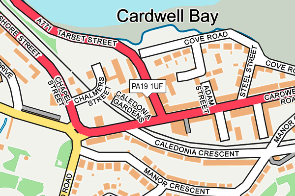Map of CARDWELL AGENCIES LIMITED at local scale