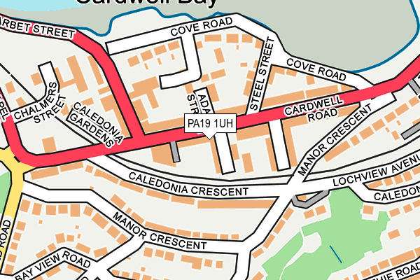 PA19 1UH map - OS OpenMap – Local (Ordnance Survey)