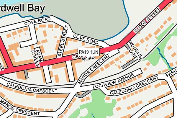 PA19 1UN map - OS OpenMap – Local (Ordnance Survey)