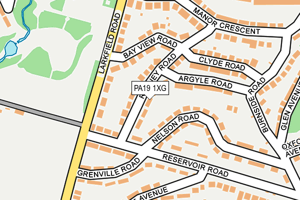 PA19 1XG map - OS OpenMap – Local (Ordnance Survey)