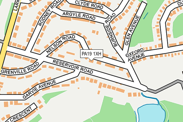 PA19 1XH map - OS OpenMap – Local (Ordnance Survey)