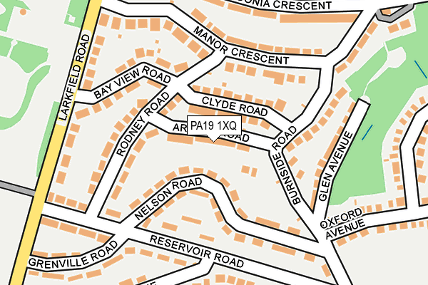 PA19 1XQ map - OS OpenMap – Local (Ordnance Survey)