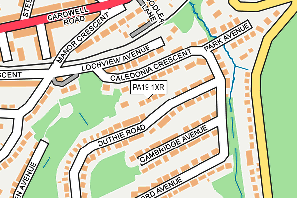 PA19 1XR map - OS OpenMap – Local (Ordnance Survey)
