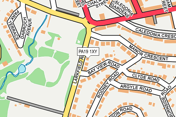 PA19 1XY map - OS OpenMap – Local (Ordnance Survey)