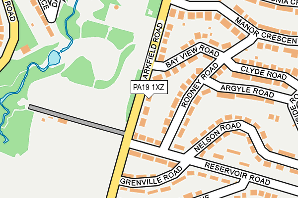 PA19 1XZ map - OS OpenMap – Local (Ordnance Survey)