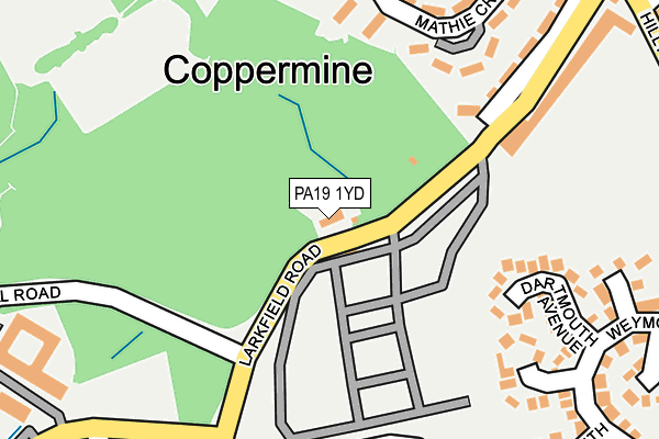 PA19 1YD map - OS OpenMap – Local (Ordnance Survey)