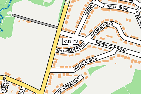 PA19 1YJ map - OS OpenMap – Local (Ordnance Survey)