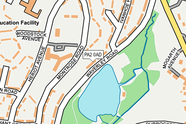 PA2 0AD map - OS OpenMap – Local (Ordnance Survey)