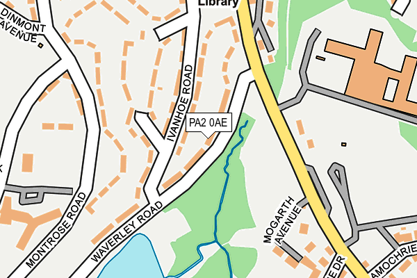 PA2 0AE map - OS OpenMap – Local (Ordnance Survey)