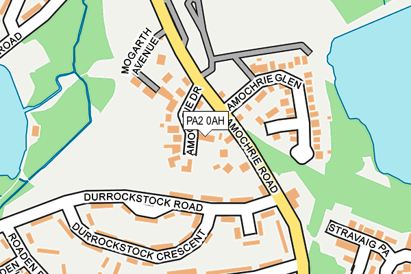 PA2 0AH map - OS OpenMap – Local (Ordnance Survey)