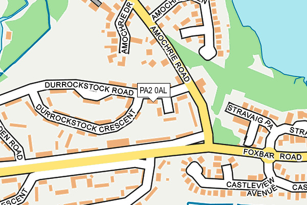 PA2 0AL map - OS OpenMap – Local (Ordnance Survey)