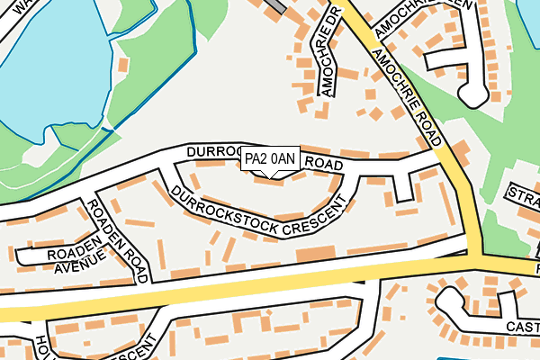 PA2 0AN map - OS OpenMap – Local (Ordnance Survey)