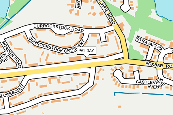 PA2 0AY map - OS OpenMap – Local (Ordnance Survey)