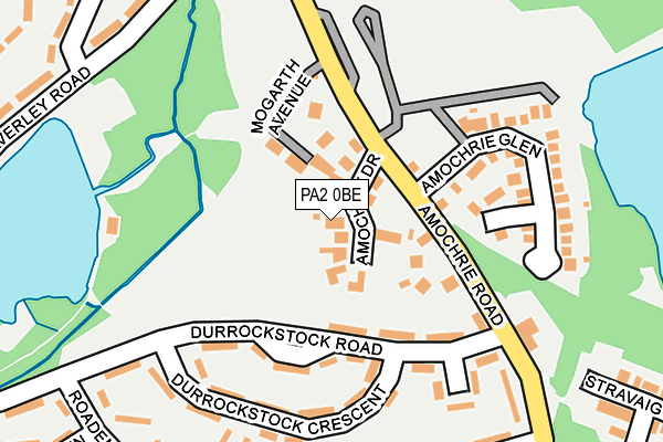 PA2 0BE map - OS OpenMap – Local (Ordnance Survey)