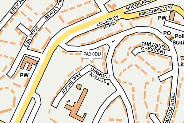 PA2 0DU map - OS OpenMap – Local (Ordnance Survey)