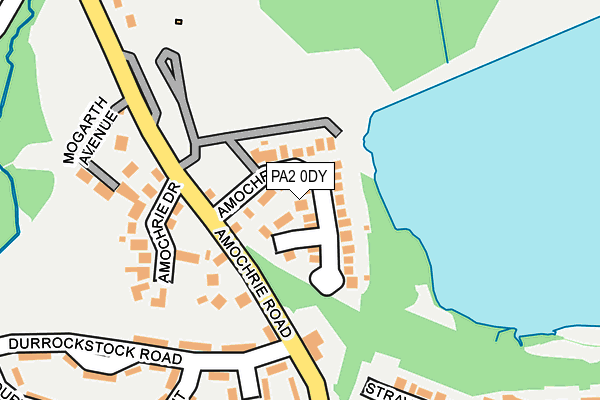 PA2 0DY map - OS OpenMap – Local (Ordnance Survey)