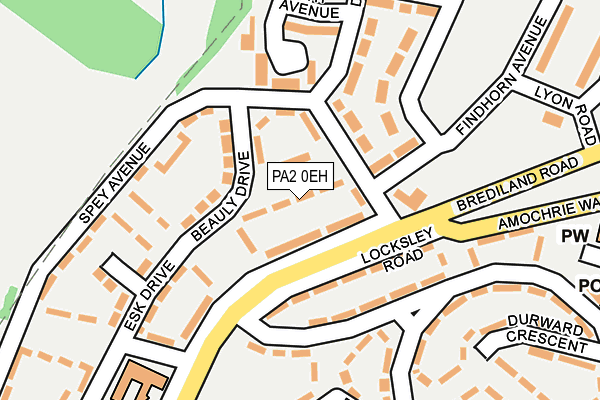 PA2 0EH map - OS OpenMap – Local (Ordnance Survey)