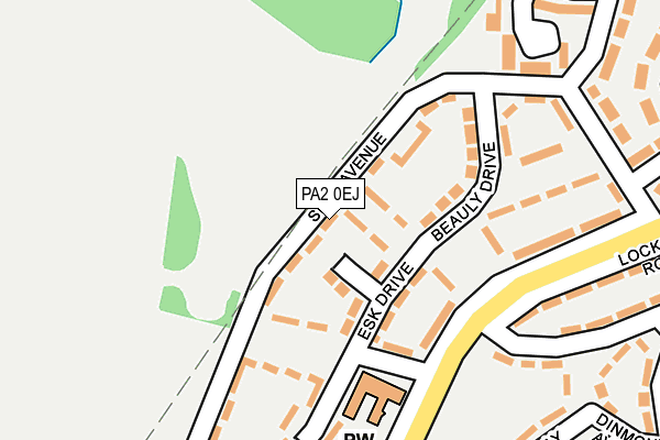 PA2 0EJ map - OS OpenMap – Local (Ordnance Survey)